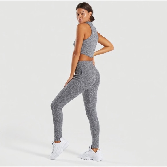 Gymshark Slounge Leggings Black Marl 